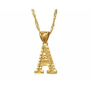 Initial choker necklace 18k gold plated ,Initial necklace ,alphabet necklace , c